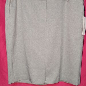 Calvin Klein Chic Gray Pencil Skirt Woman's Plus Size 18W